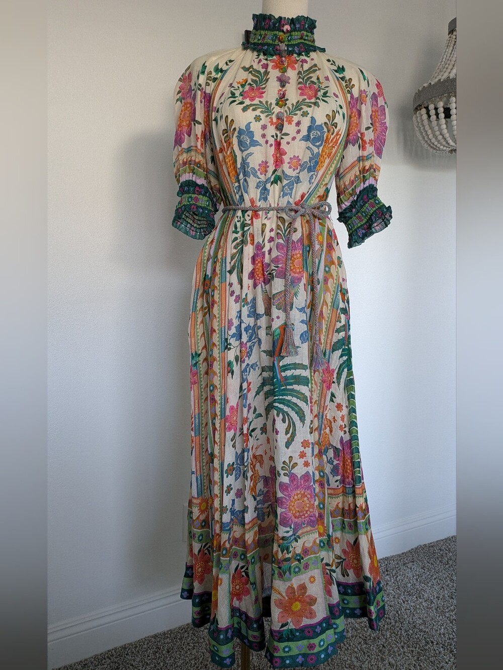 Zimmermann Ginger Swing Ramie Maxi Dress - Picture 5 of 11
